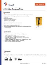 HZ-ECB03G VoIP 911 Emergency Call Boxes Datasheet