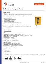 HZ-ECB03V VoIP 911 Emergency Call Boxes Datasheet