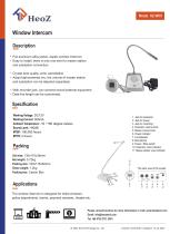 HZ-WI01 Window Intercom Datasheet