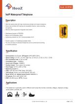 HZ-WP06V VoIP Waterproof Telephone Datasheet