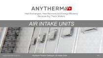 Anytherm Air Intake Units