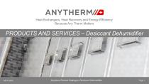Anytherm Desiccant (Sorption) Dehumidifier