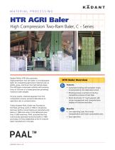 HTR AGRI Baler High Compression Two-Ram Baler, C - Series