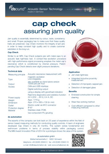 dsound® Cap Check Jam quality