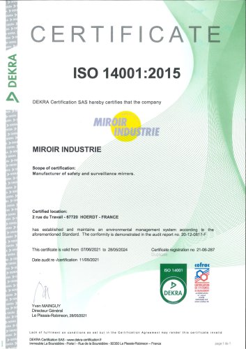 CERTIFICATE - ISO 14001