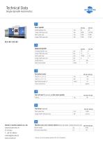 Technical Data Single-Spindle Automatics
