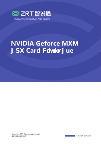 NVIDIA Geforce MXM GPU Card Catalog