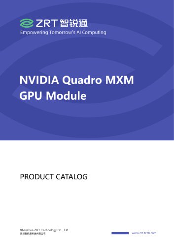 ZRT Technology NVIDIA Quadro MXM GPU Card Catalog