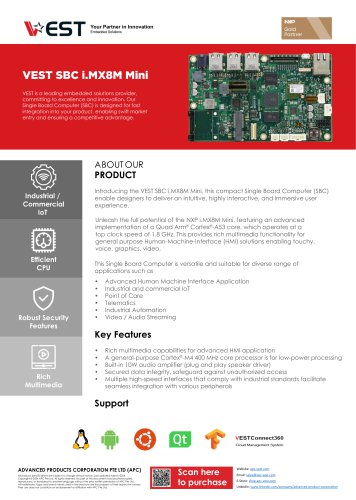 VEST SBC i.MX8M Mini