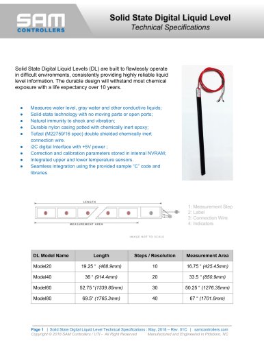 Solid State Digital Liquid Levels