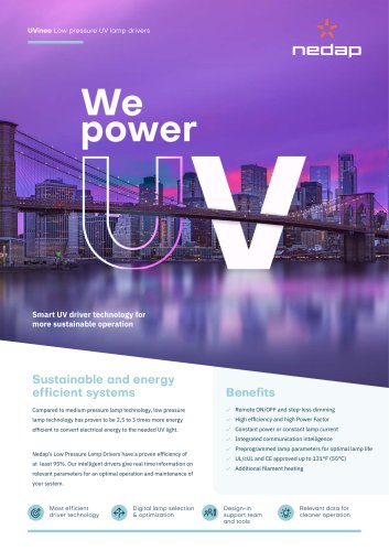 Smart UV driver technology for more sustainable operation