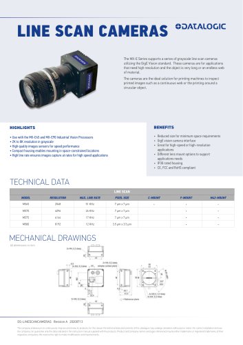 LINE SCAN CAMERAS