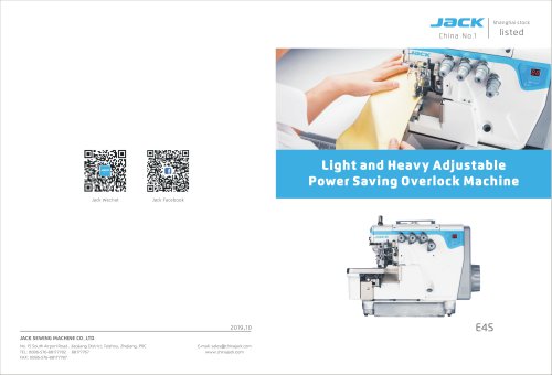 Light and Heavy Adjustable	 Power Saving Overlock Machine