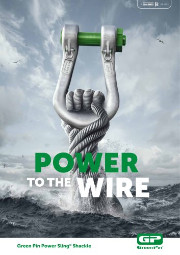 Green Pin Power Sling® Shackle