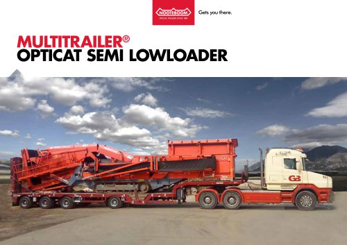 MULTITRAILER® OPTICAT SEMI LOWLOADER