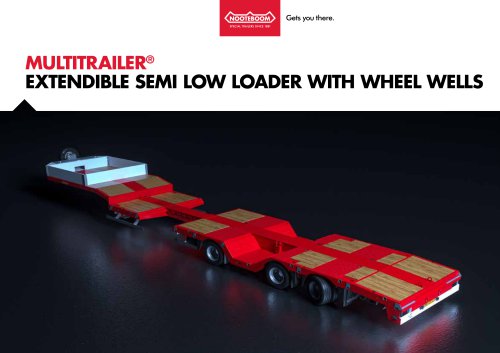 Nooteboom Extendible Semi low-loader with wheelwells
