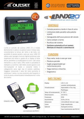 LANX 2.0 scheda tecnica
