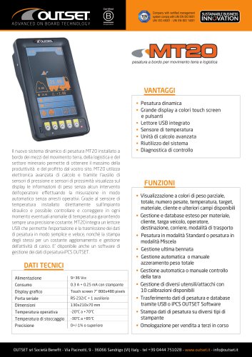 MT20 scheda tecnica