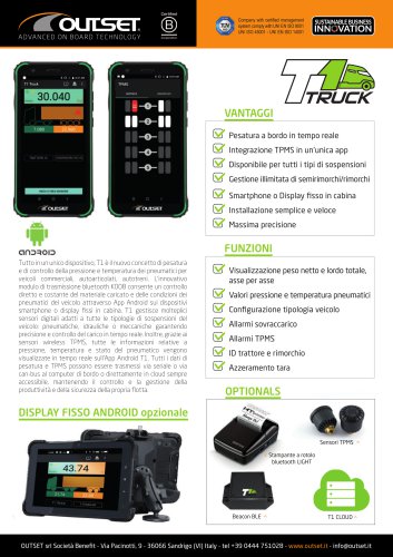 T1 TRUCK scheda tecnica