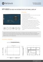 IFP-6503 65-INCH 4K INTERACTIVE FLAT PANEL DISPLAY