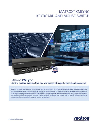 Matrox KMLYNC KEYBOARD AND MOUSE SWITCH