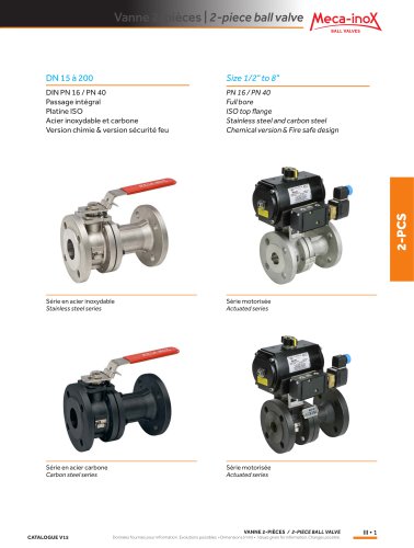 2-piece ball valve