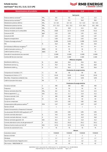 neoTower® 8.0, 9.5, 11.0, 12.5 LPG