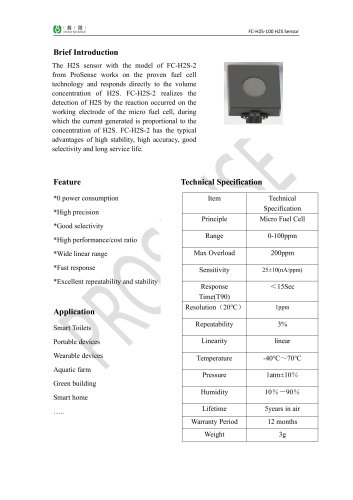 FC-H2S-100 H2S Sensor