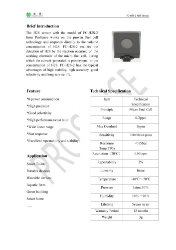 FC-H2S-2H2SSensor