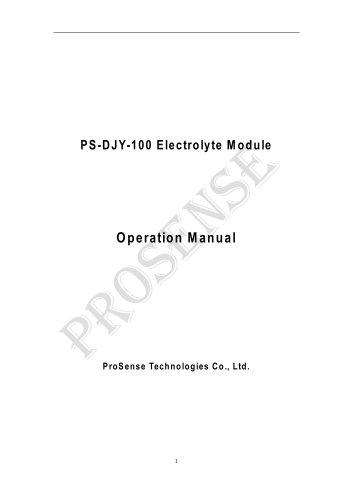 PS-DJY-100 Electrolyte Module