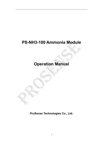 PS-NH3-100 Ammonia Module