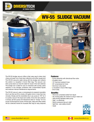 WV-55 SLUDGE VACUUM