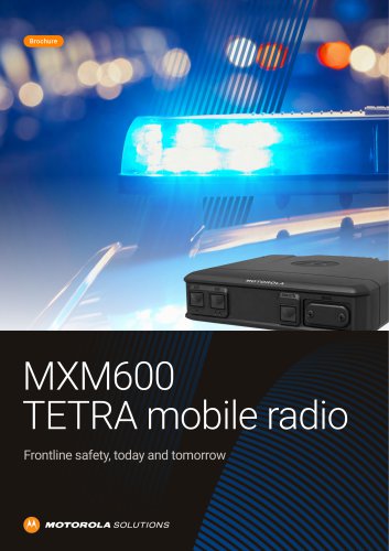 MXM600 TETRA mobile radio