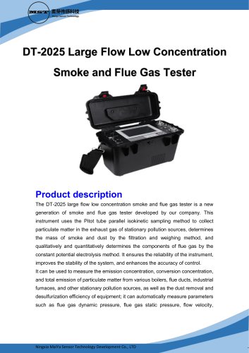 MaiYa DT-2025 flue gas analyzer
