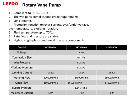 Rotary Vane Pump