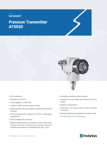 Pressure Transmitter AT5020