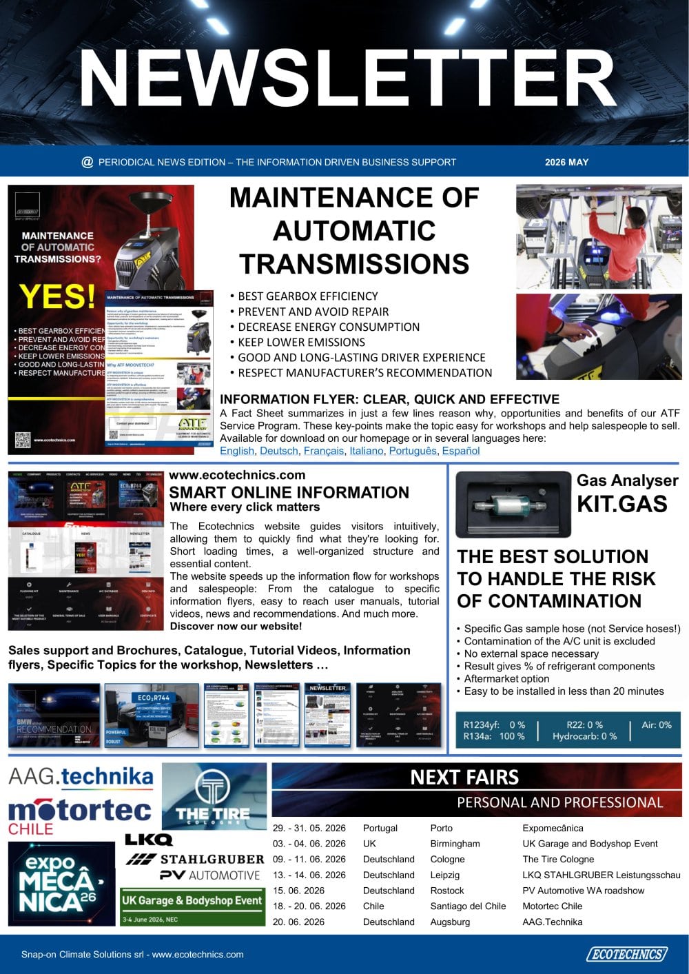 MAINTENANCE OF AUTOMATIC TRANSMISSIONS - Ecotechnics