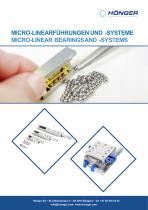 MICRO-LINEAR BEARINGSAND-SYSTEMS