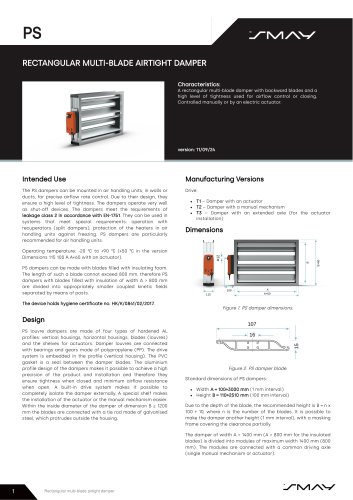 PS multi-blade dampers