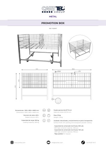 METAL PROMOTION BOX