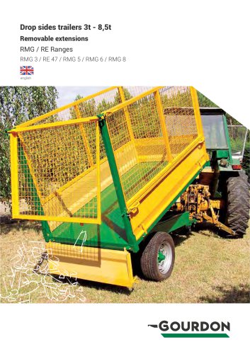 Drop sides trailers 3t - 8,5t