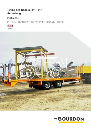Tilting bed trailers 11t 
