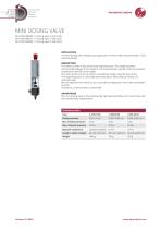 MINI DOSING VALVE