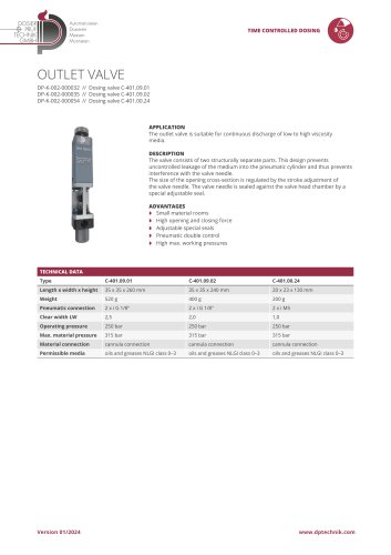 OUTLET VALVE