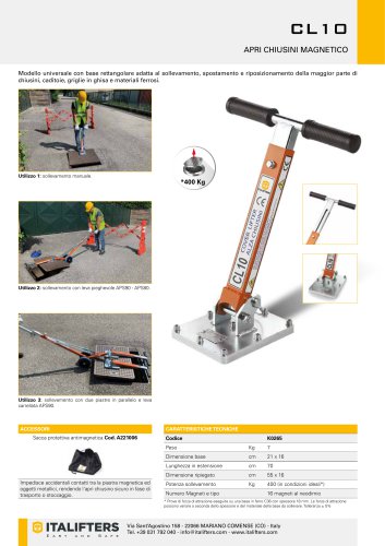 CL10 APRI CHIUSINI MAGNETICO - Italiano