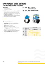 Universal pipe saddle