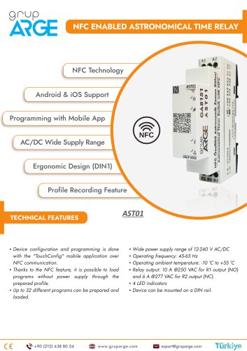 NFC ENABLED ASTRONOMICAL TIME RELAY