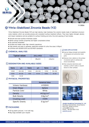 Yttria-Stabilized Zirconia Beads