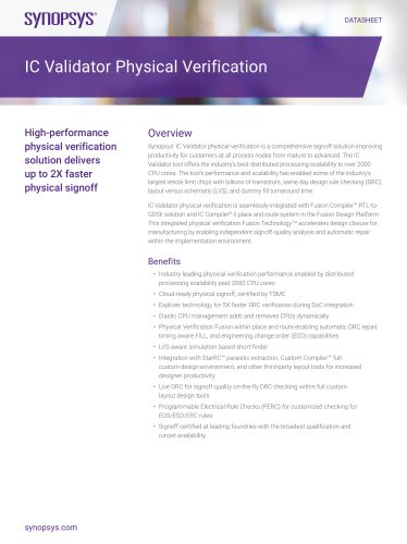 IC Validator Physical Verification