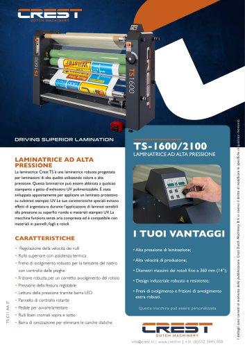 Crest Datasheet TS-1600 IT